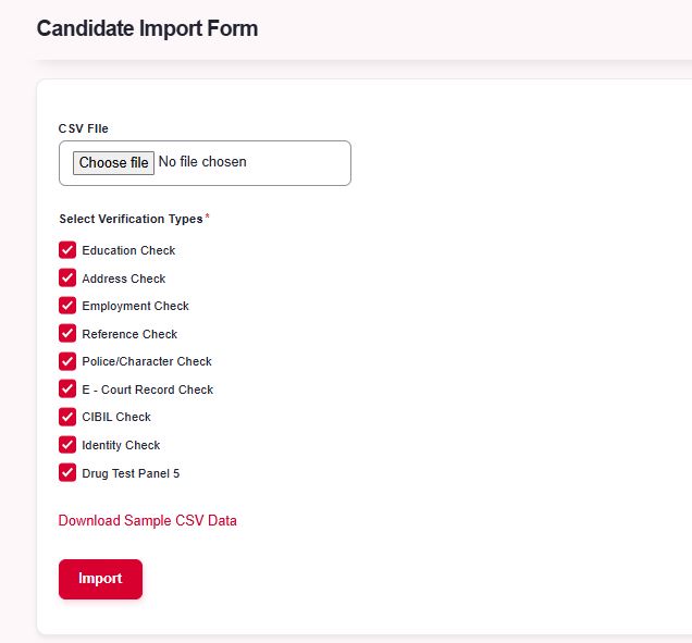 Bulk Candidate Upload